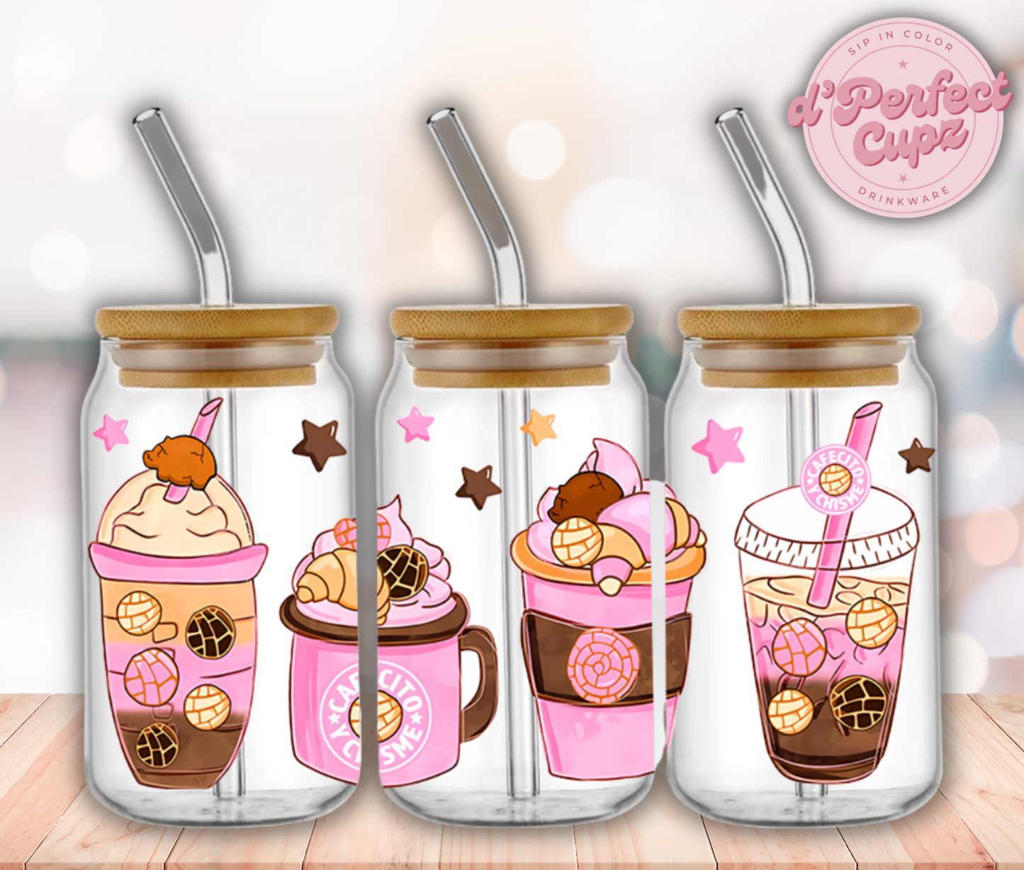 Coffee 16oz Glass Cup