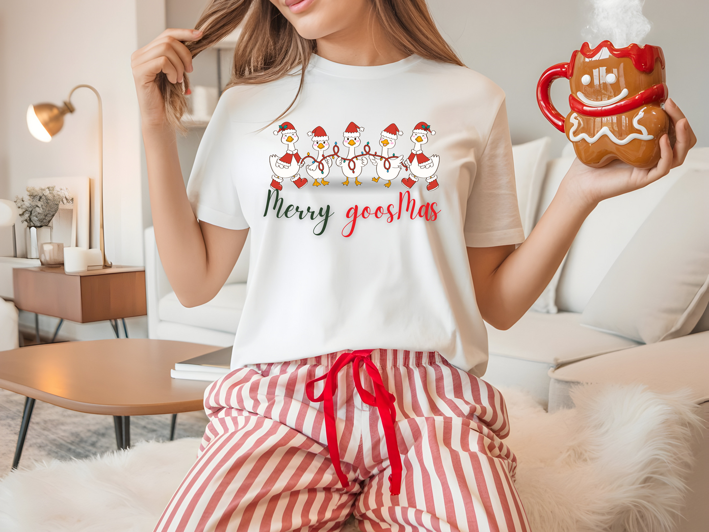 Christmas Gooses T-Shirt Design