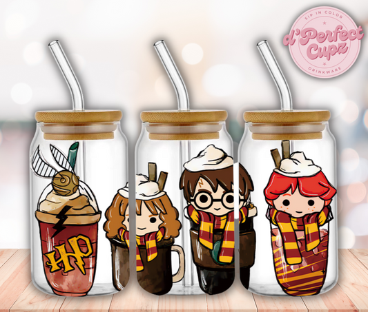 Harry Potter  16oz Glass Cup