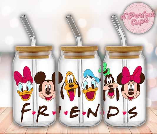 Friends 16oz Glass Cup