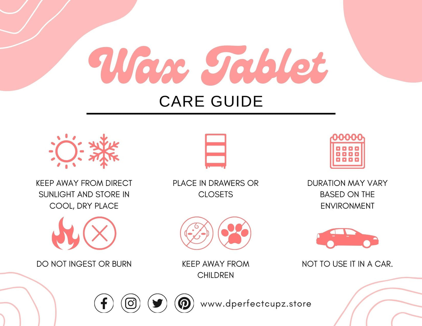 Scented Wax Tablet Air Refresher - Inspired by Kyoto