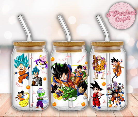 Dragon Ball 16oz Glass Cup