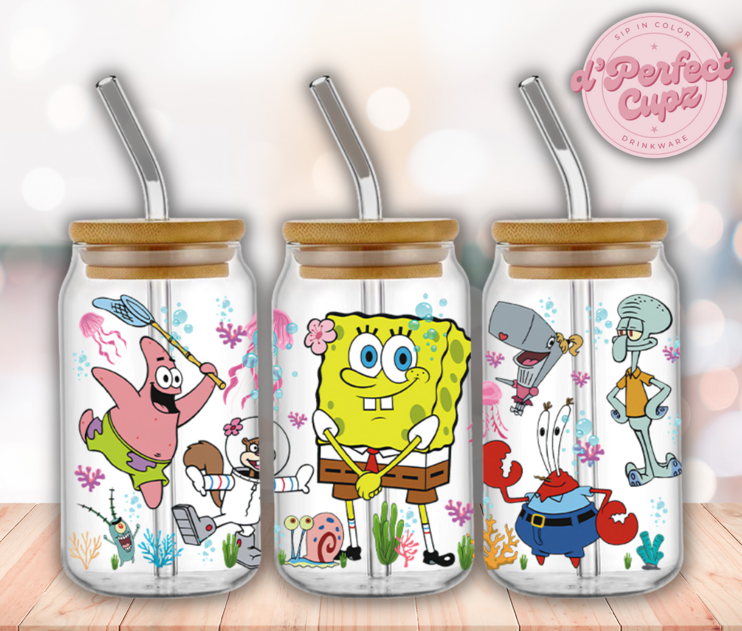 SpongeBob 16oz Glass Cup